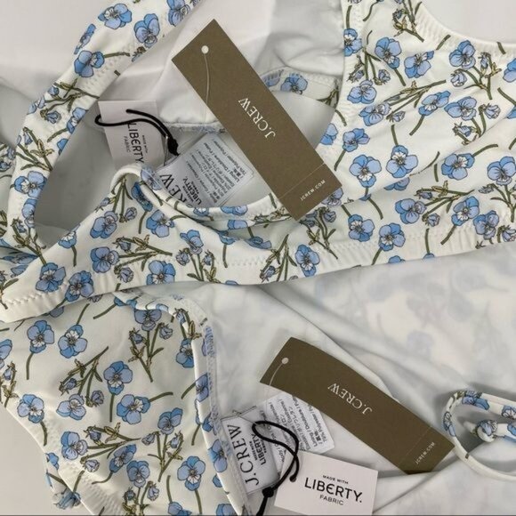 J. Crew Scoopneck String Bikini, Liberty Ros Floral NWT - Picture 9 of 9